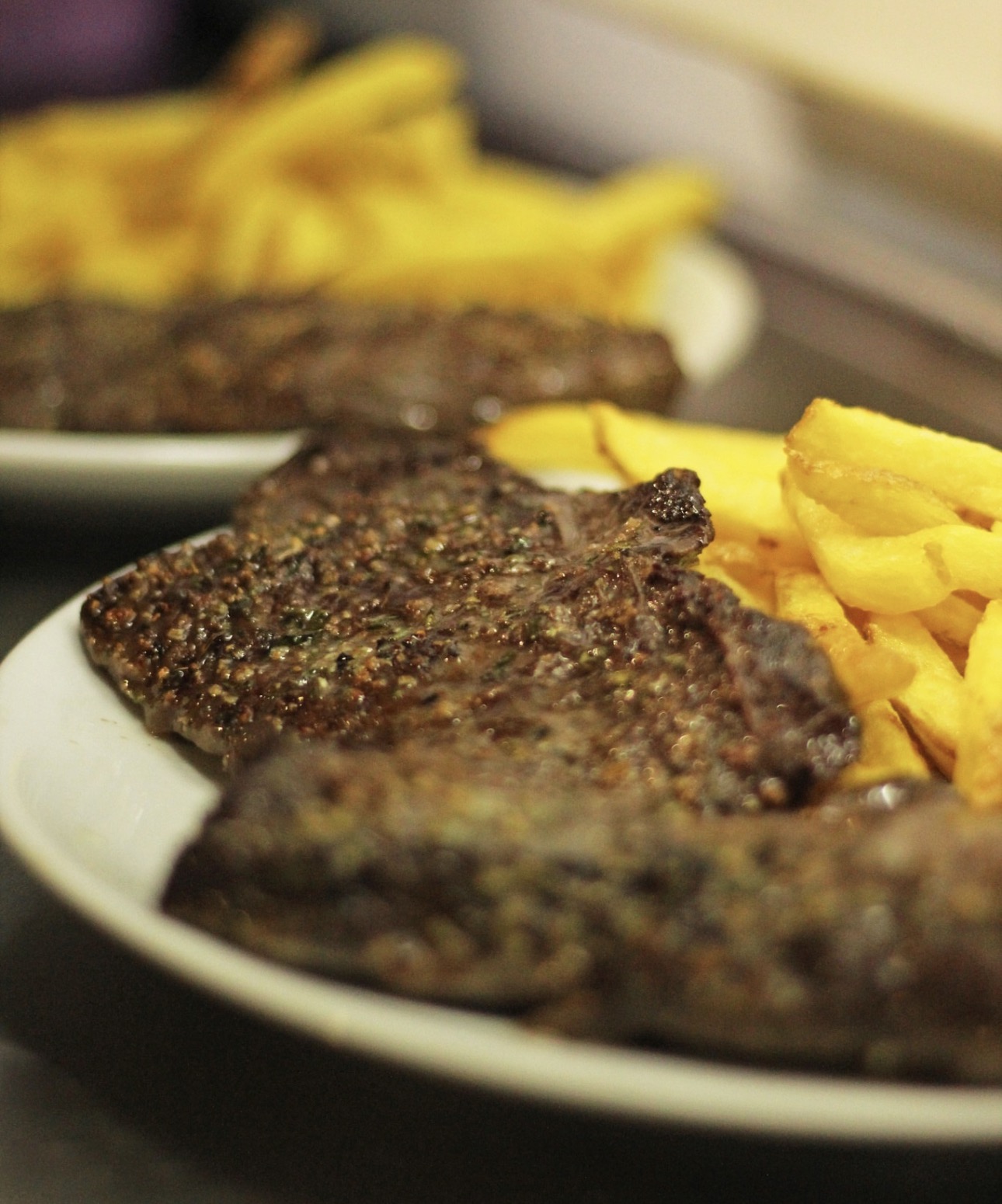 Entraña de ternera con chimichurri en La Vieja Simona